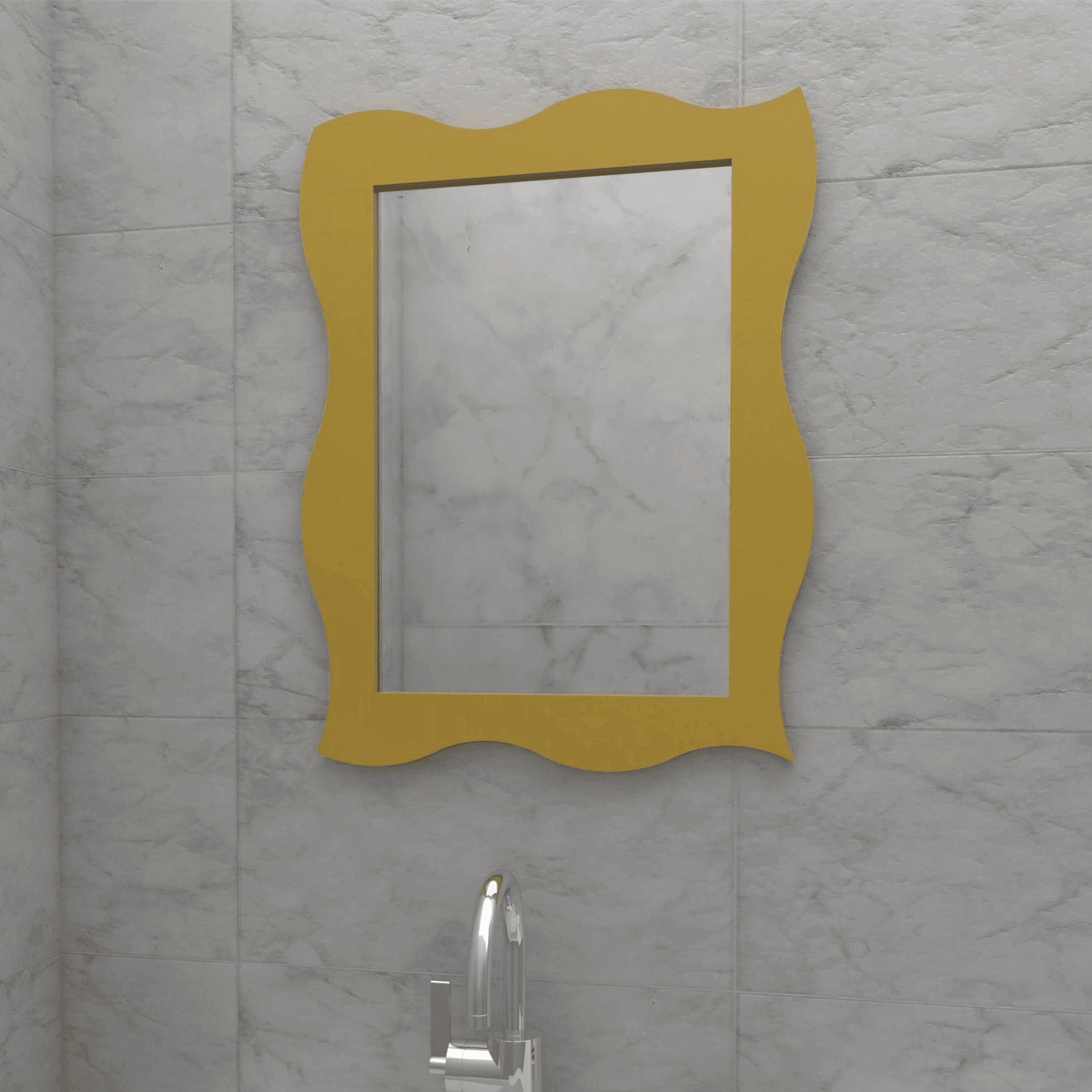 Wooden Twist Modern Rectangular Decorative Wooden Wall Mirror - WoodenTwist