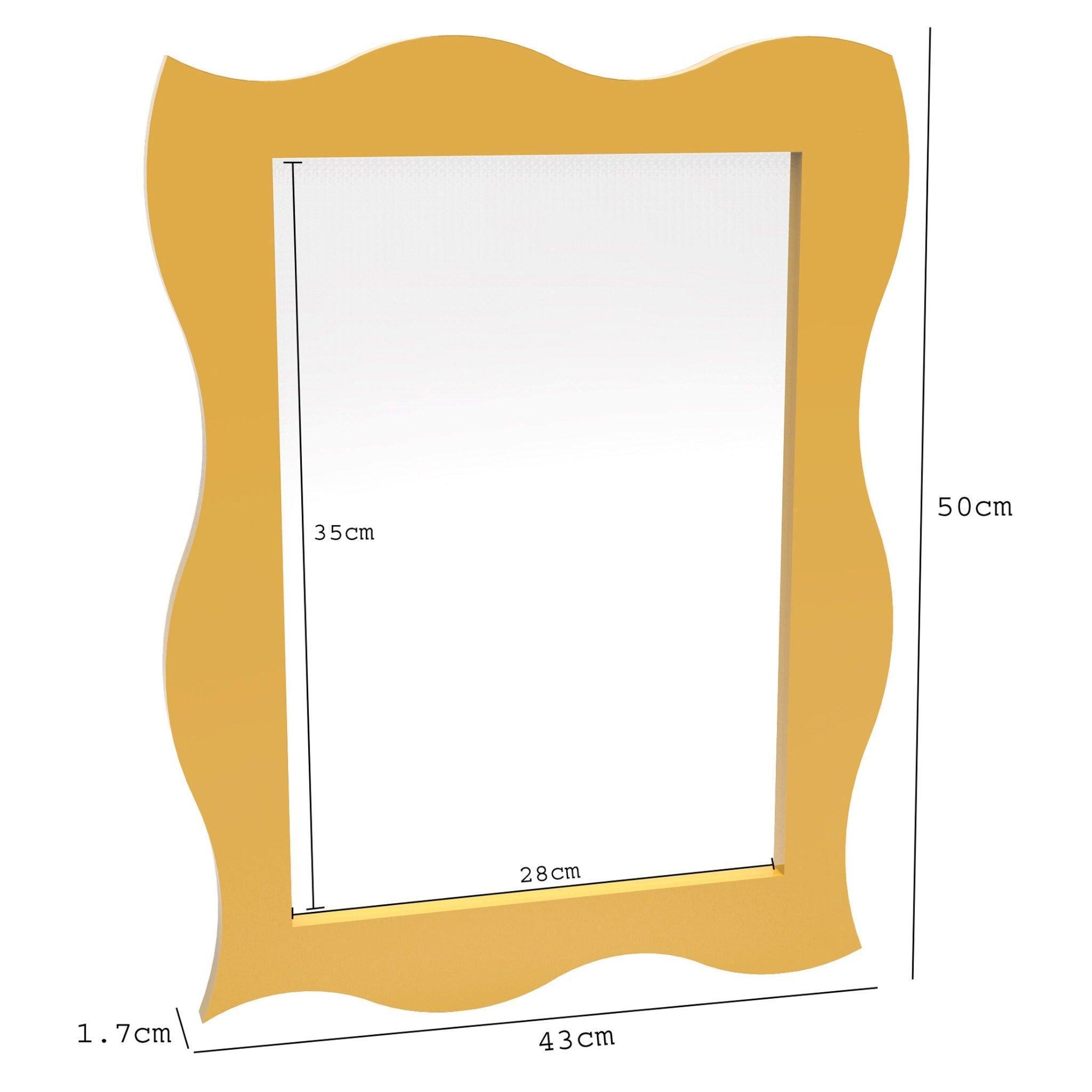 Wooden Twist Modern Rectangular Decorative Wooden Wall Mirror - WoodenTwist