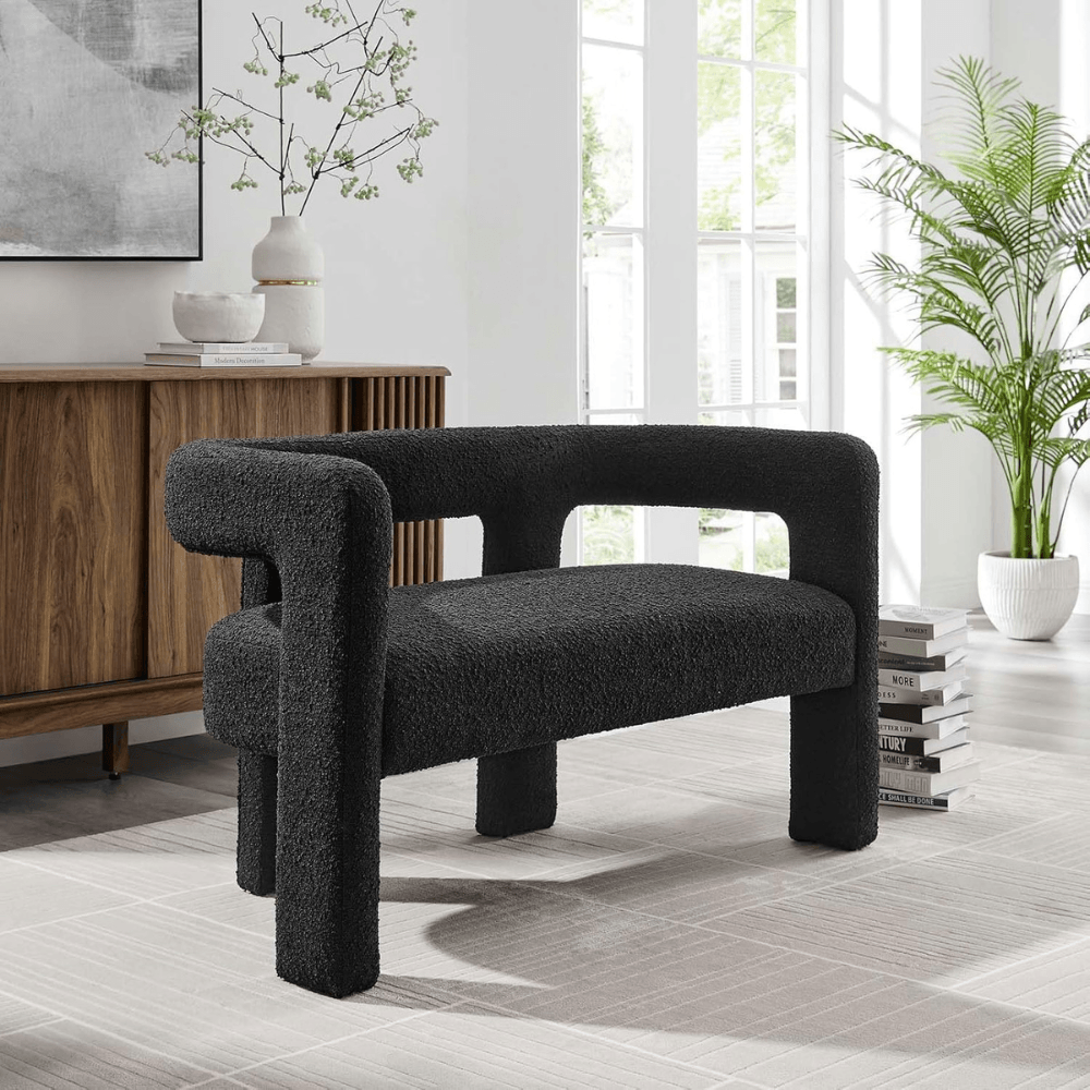 Effie Curved Loveseat Bench