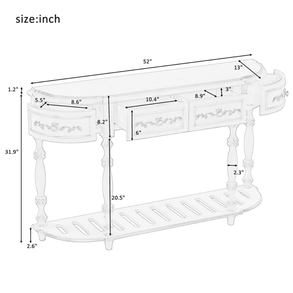 Modern Rustic Console Table