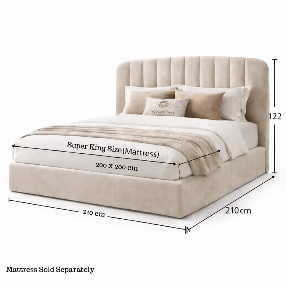 Wooden Twist Attractive Modernize Upholstery Designer Bed for Bedroom - WoodenTwist