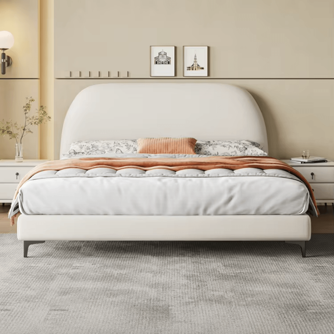Velvet upholstery with the warmth of wood