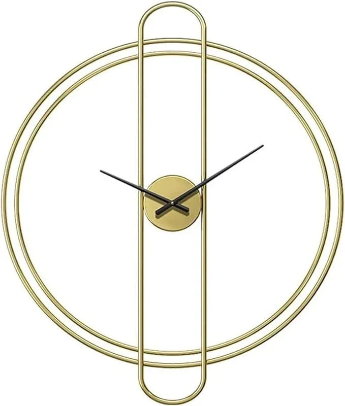 Modern Gold Metal Wall Clock