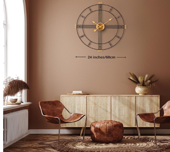 Modern Industrial Wall Clock 