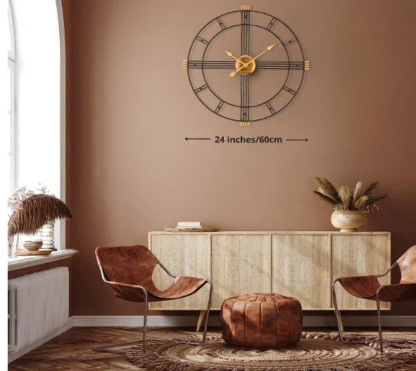 Modern Industrial Wall Clock 