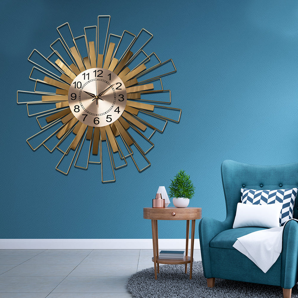 Modern gold wall clock 