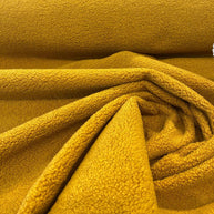 Soft Boucle Fabric In Mustard Yellow Color - WoodenTwist