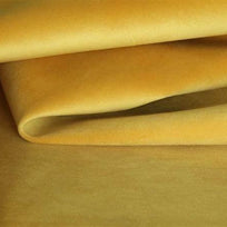 Velours Mustard Yellow Plain Velvet Fabric - WoodenTwist