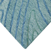 Hand Tufted Canyan AQUA Color Carpet - WoodenTwist