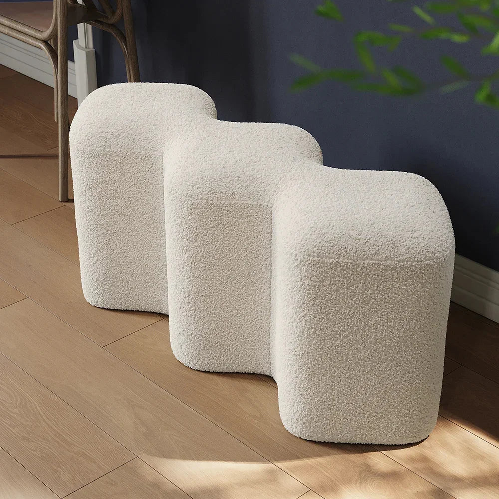 Molecule Boucle Ottoman Bench