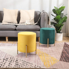 Wooden Twist Luxury Home Decor Accent Ottoman Pouf