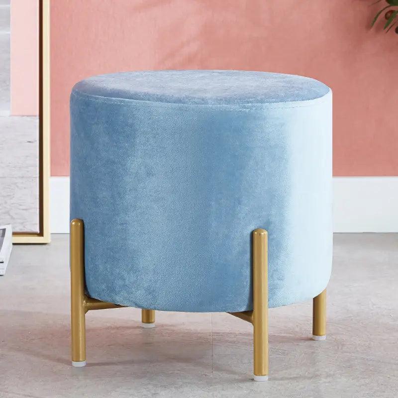 Wooden Twist Luxury Home Decor Accent Ottoman Pouf