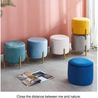 Wooden Twist Luxury Home Decor Accent Ottoman Pouf