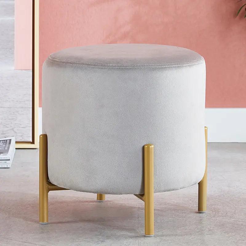 Wooden Twist Luxury Home Decor Accent Ottoman Pouf