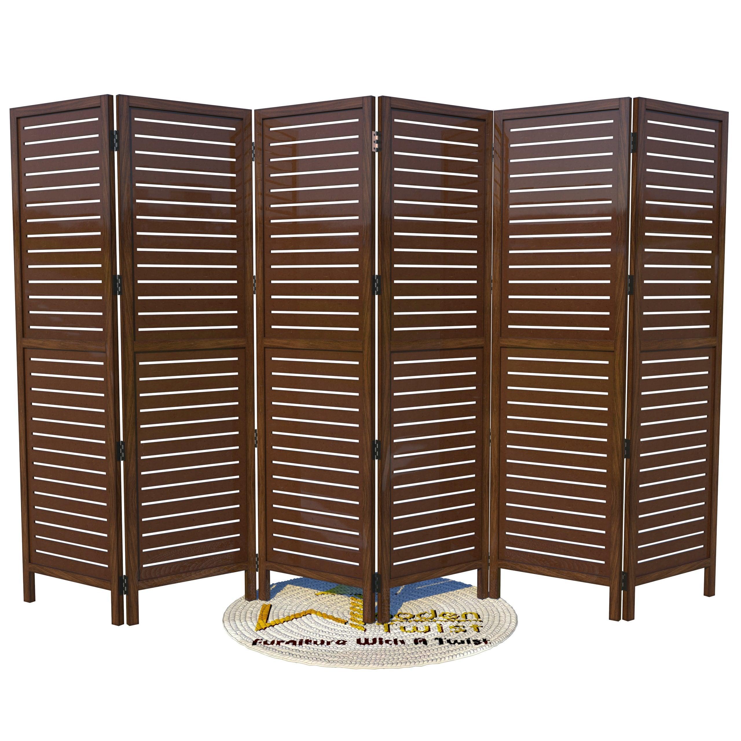 Wooden Handicrafts Partition Wooden Room Divider (Mango Wood) - WoodenTwist