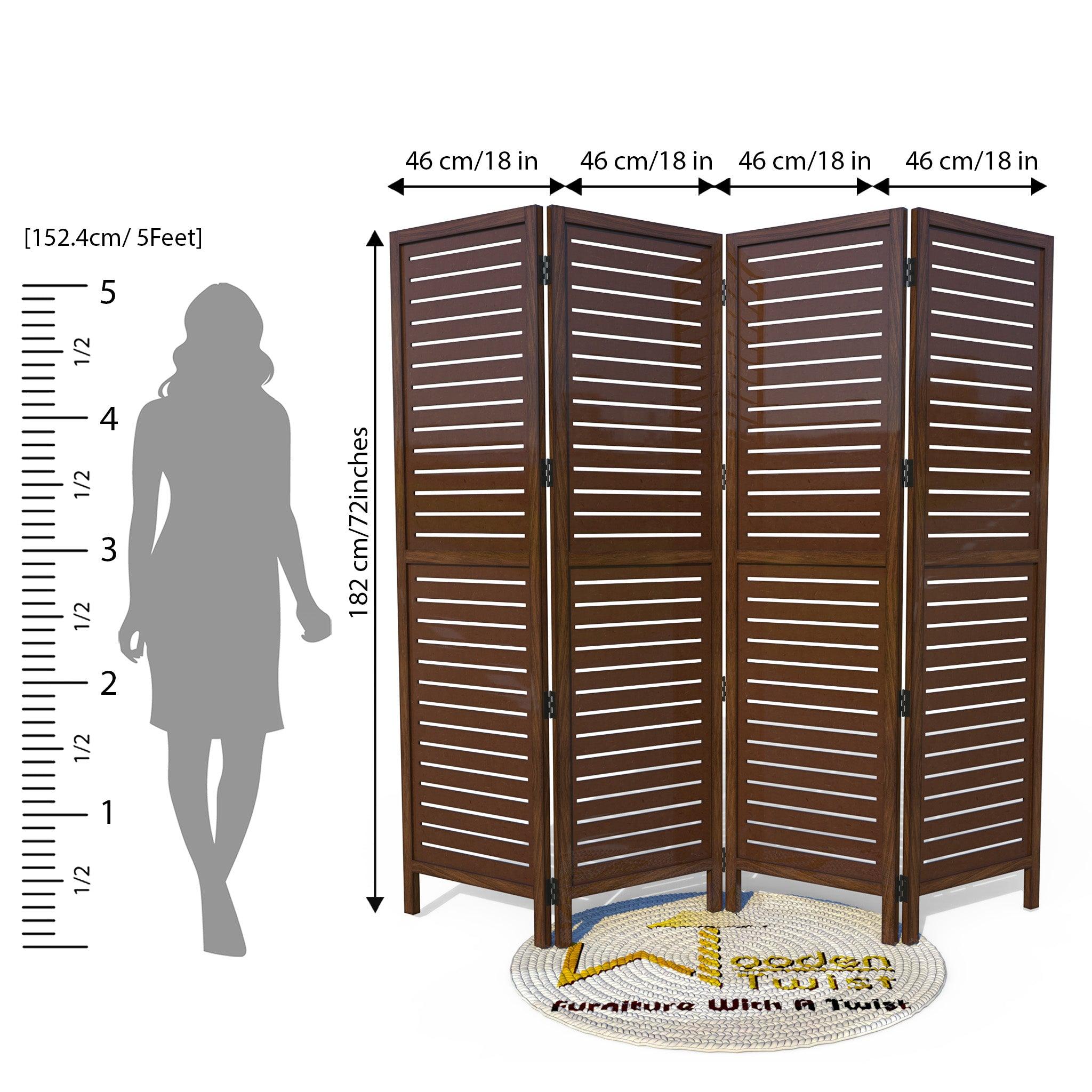 Wooden Handicrafts Partition Wooden Room Divider (Mango Wood) - WoodenTwist