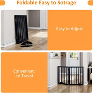 Wooden Twist Ratryx Freestanding Portable Safety Pet Gate Panel Partition for Dogs and Kids - WoodenTwist