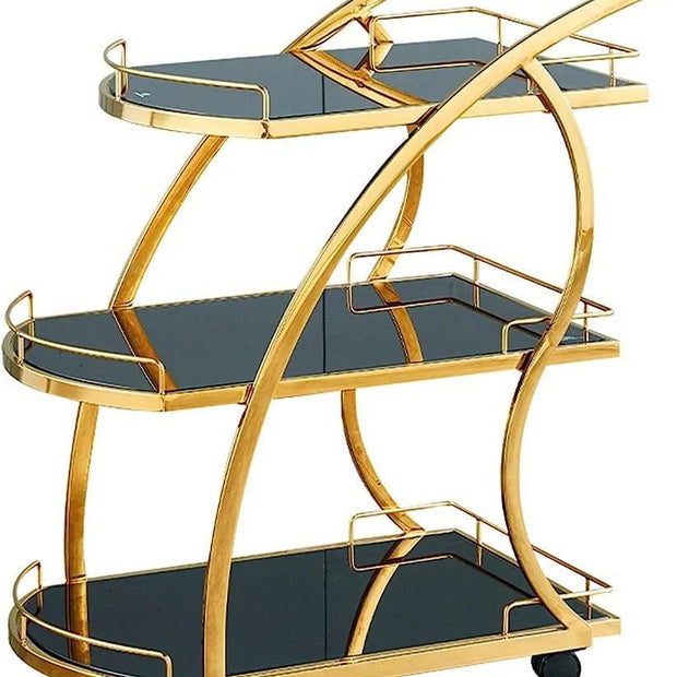 Sleek and Elegant Design Serving Trolley