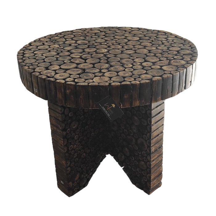 Wooden Antique Round Shaped Coffee Table