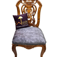Wooden Twist Bartelso DesignerBack Hand Carved Teak Wood Dining Chair - WoodenTwist