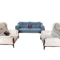 Wooden Twist European Style Teak Wood Interior Sofa Set 3+1+1 - WoodenTwist