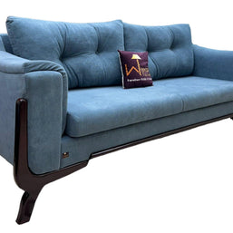 Wooden Twist European Style Teak Wood Interior Sofa Set 3+1+1 - WoodenTwist
