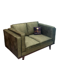 Wooden Twist Stylish Rectangular Modern 3 Seater Sofa ( Green ) - WoodenTwist