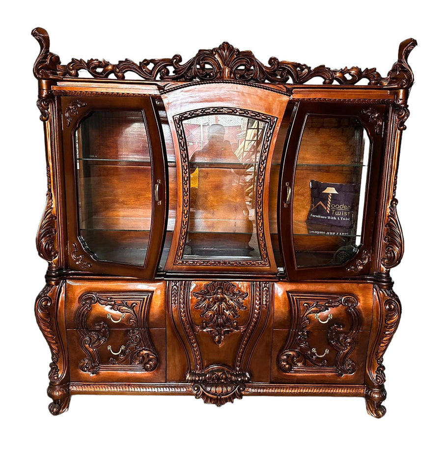 Teak wood and glass with plywood