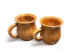 Wooden Twist Gripping Acacia Wood Gripping Tea & Coffee Cup ( Set of 2 ) - WoodenTwist