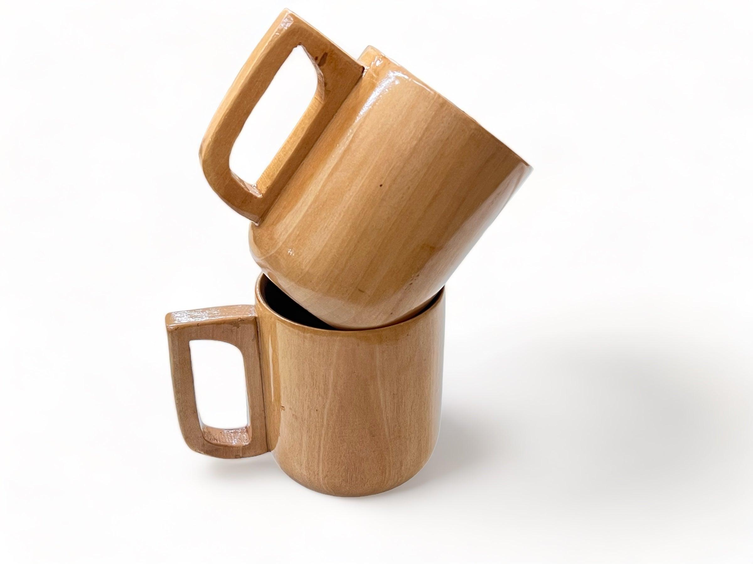 Wooden Twist Agonizing Acacia Wood Tea & Coffee Cup ( Set of 2 ) - WoodenTwist