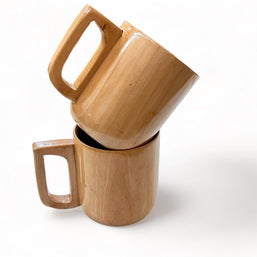 Wooden Twist Agonizing Acacia Wood Tea & Coffee Cup ( Set of 2 ) - WoodenTwist