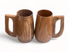 Wooden Twist Acacia Wood Gripping Handle Coffee Mug ( Set of 2 ) - WoodenTwist