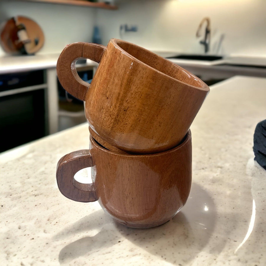 Natural Acacia wood in brown