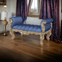 Hand Carved Teak Wood Bench Couch Sofa - WoodenTwist