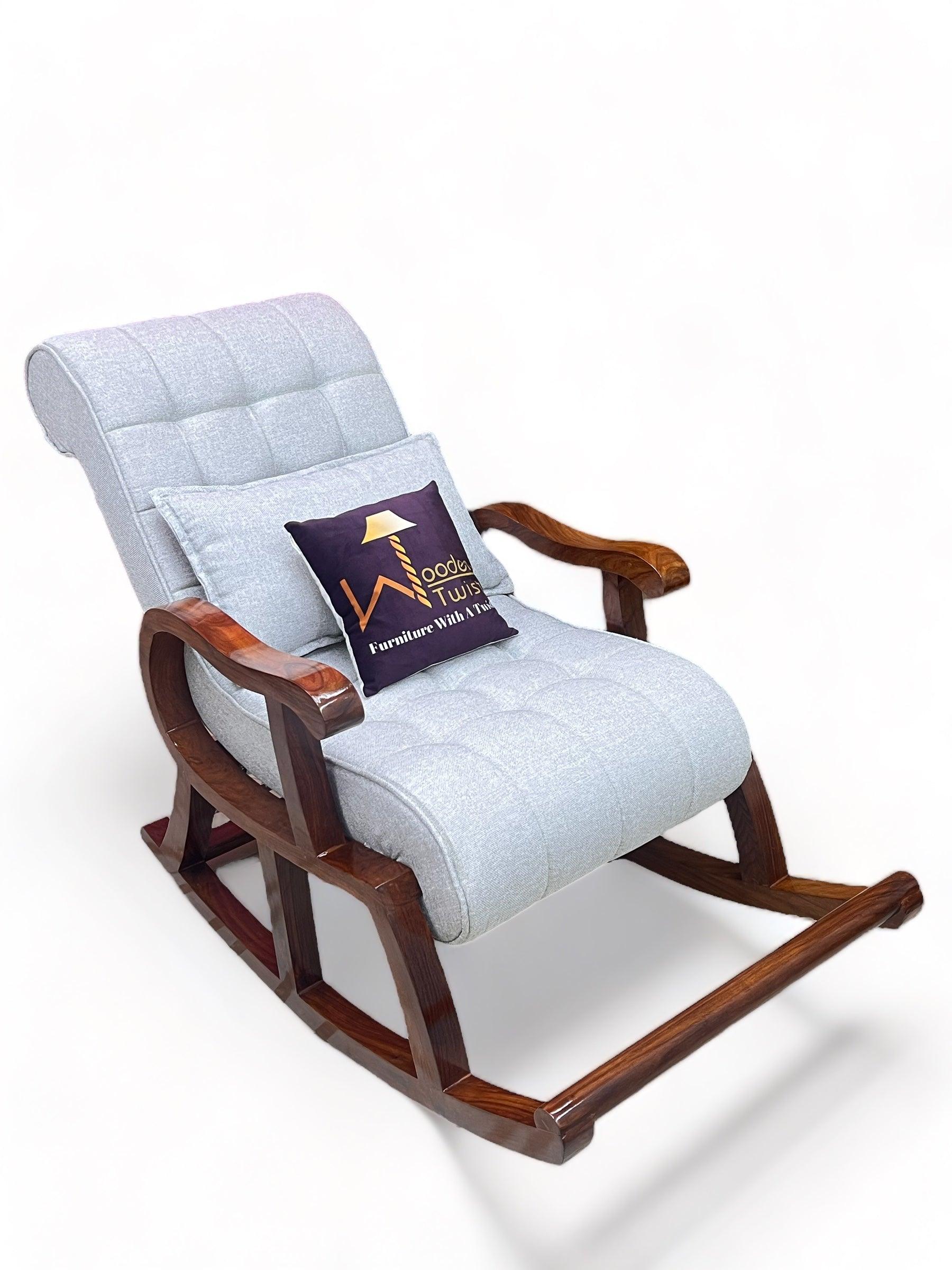 Recliner Rocking Chair In Premium - WoodenTwist