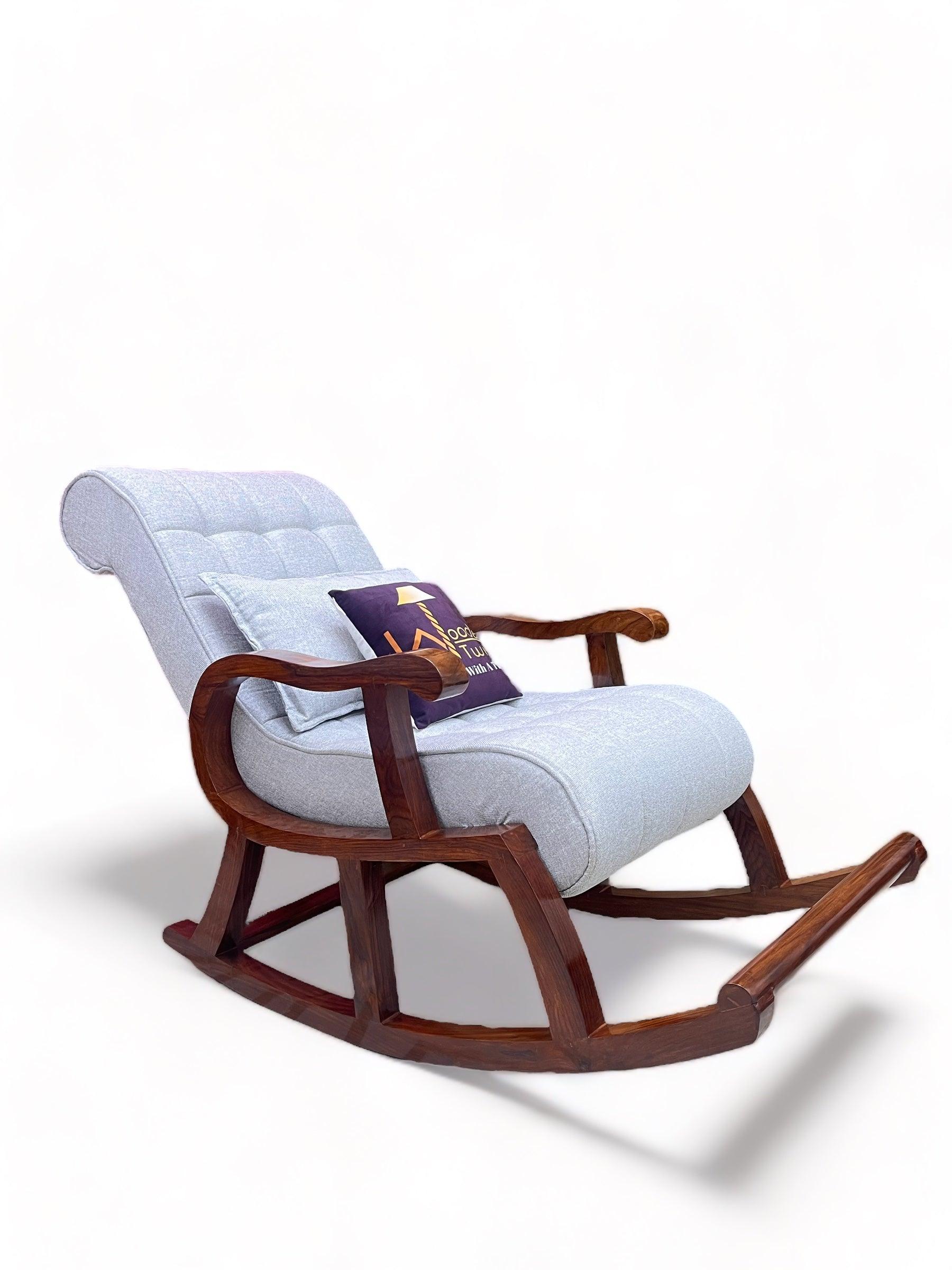 Recliner Rocking Chair In Premium - WoodenTwist