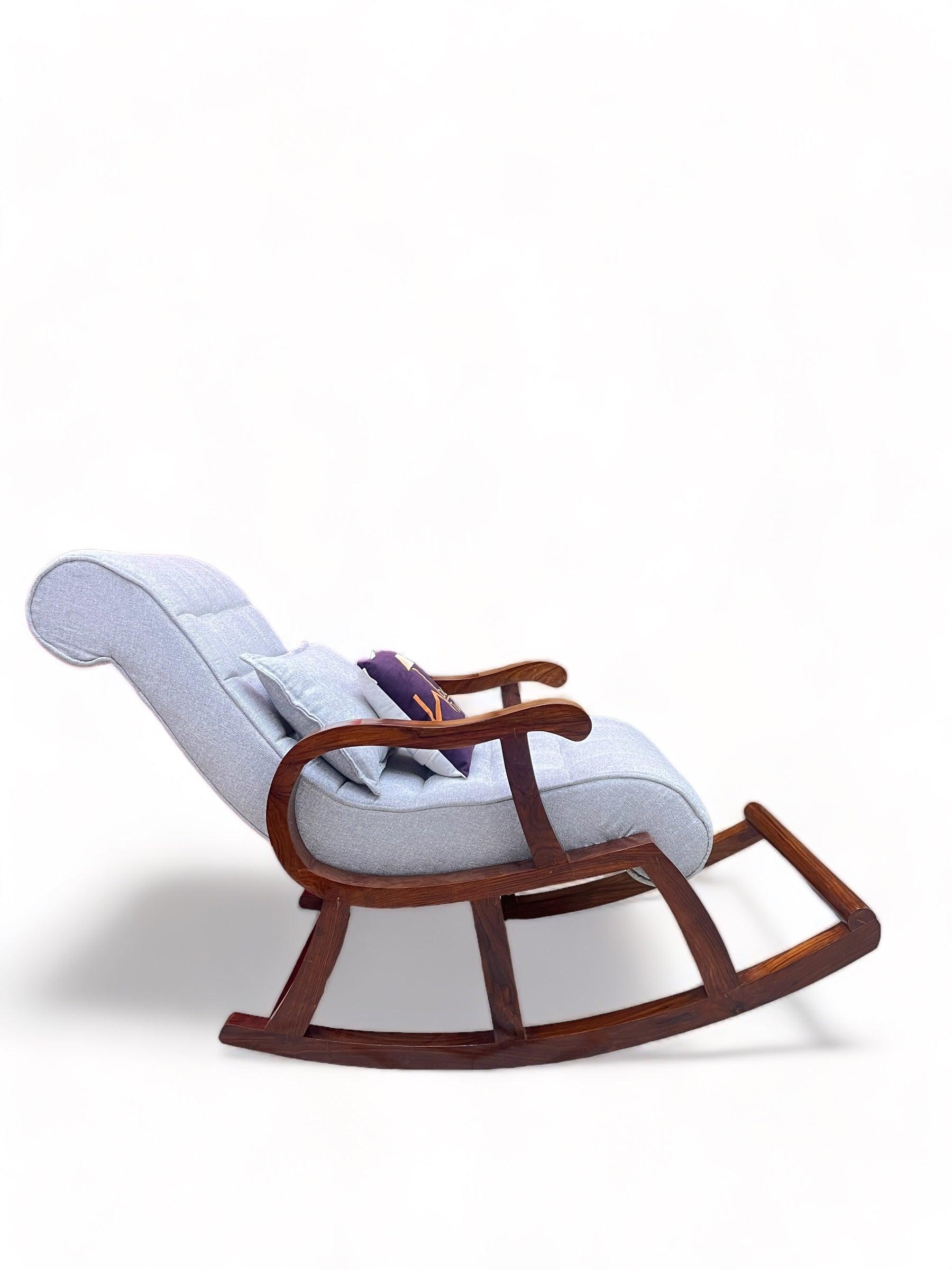 Recliner Rocking Chair In Premium - WoodenTwist