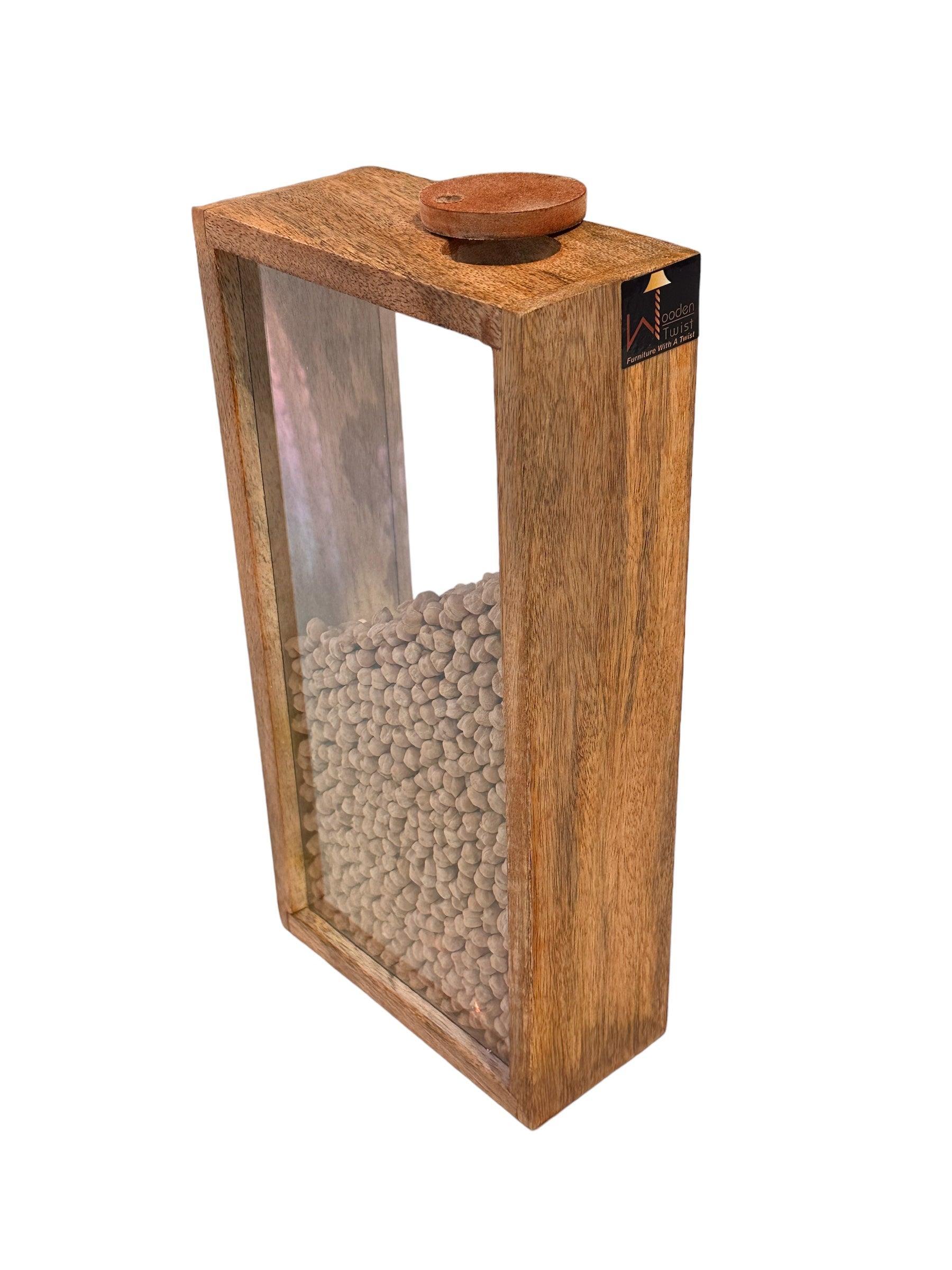Wooden Twist Pantry Storage Container Wooden Storage Jars Cereal and Pasta Storage Containers for Pantry - WoodenTwist