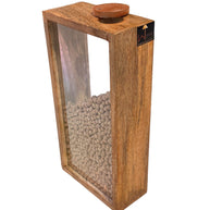 Wooden Twist Pantry Storage Container Wooden Storage Jars Cereal and Pasta Storage Containers for Pantry - WoodenTwist