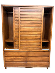 Brown wardrobe organizer