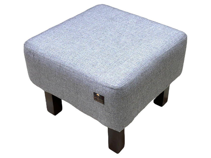 Grey jute, walnut finish