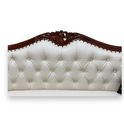 Wooden Handmade Italian Baroque Style Champagne Sofa Set 3+1+1 (Teak Wood) - WoodenTwist