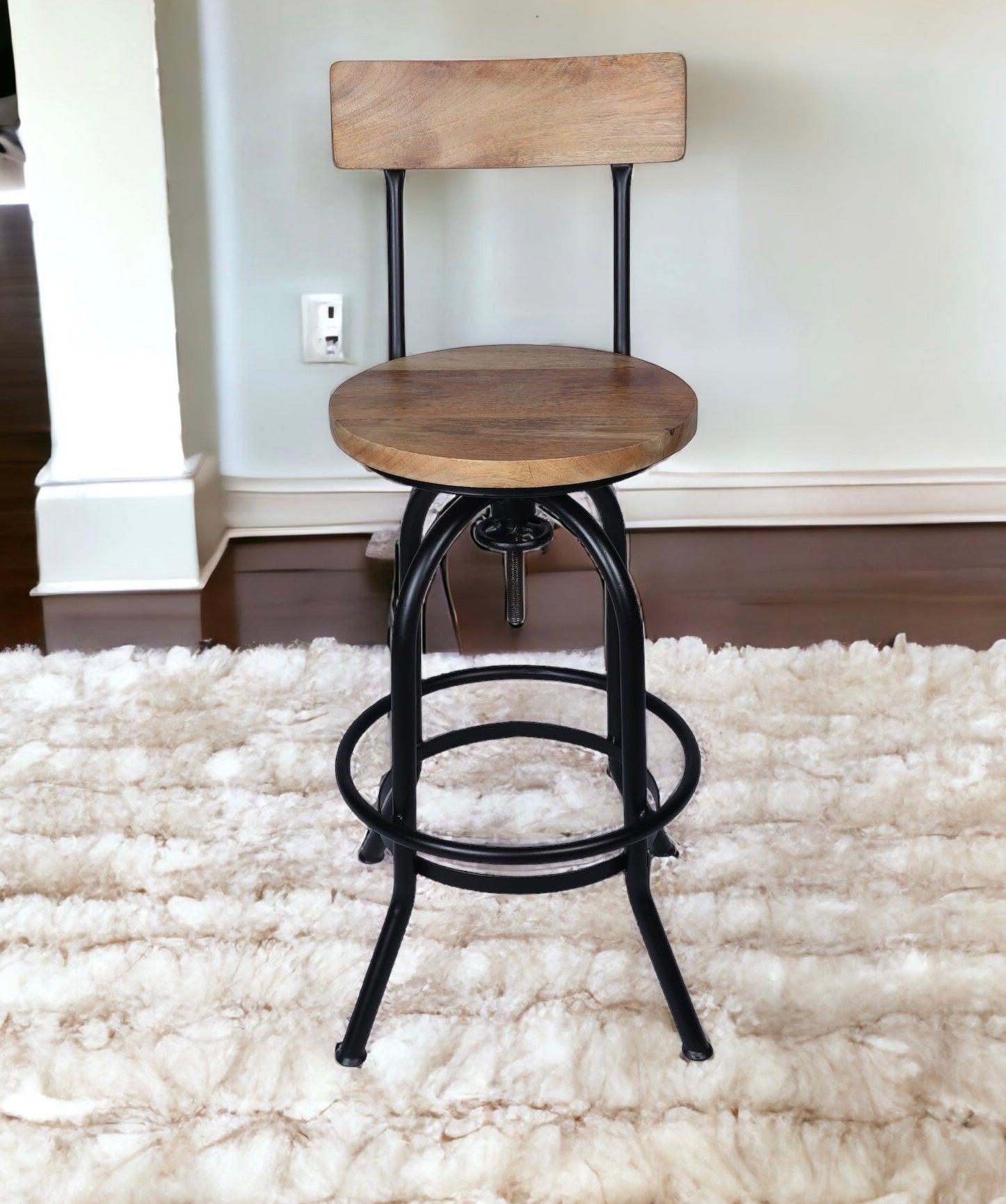 Stylish & Classy Wooden Handmade Bar Stool - WoodenTwist