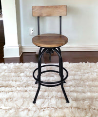 Stylish & Classy Wooden Handmade Bar Stool - WoodenTwist