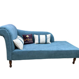 Wooden Twist Swanky Home Decor Teak Wood Boucle Fabric Sofa Set 3+1+1 with 4 Cushions Elegant Living Room - WoodenTwist