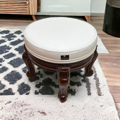 Wooden Twist Ottoman