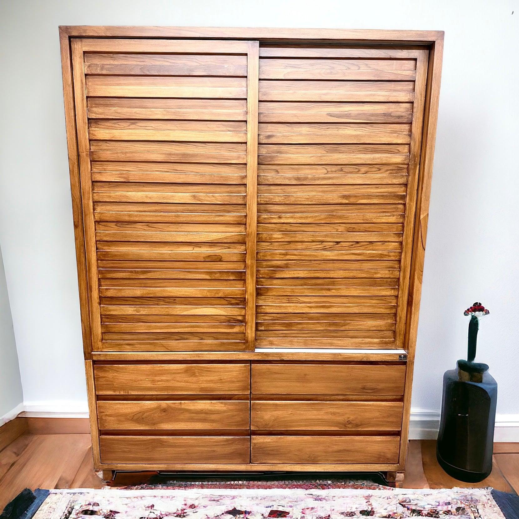 Wooden wardrobe