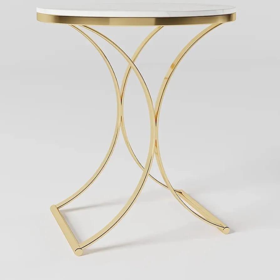 Golden stainless steel with marble