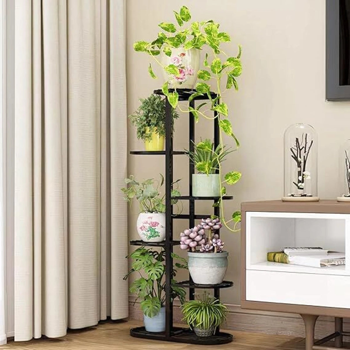 A multi-tier stand for more plants in less space