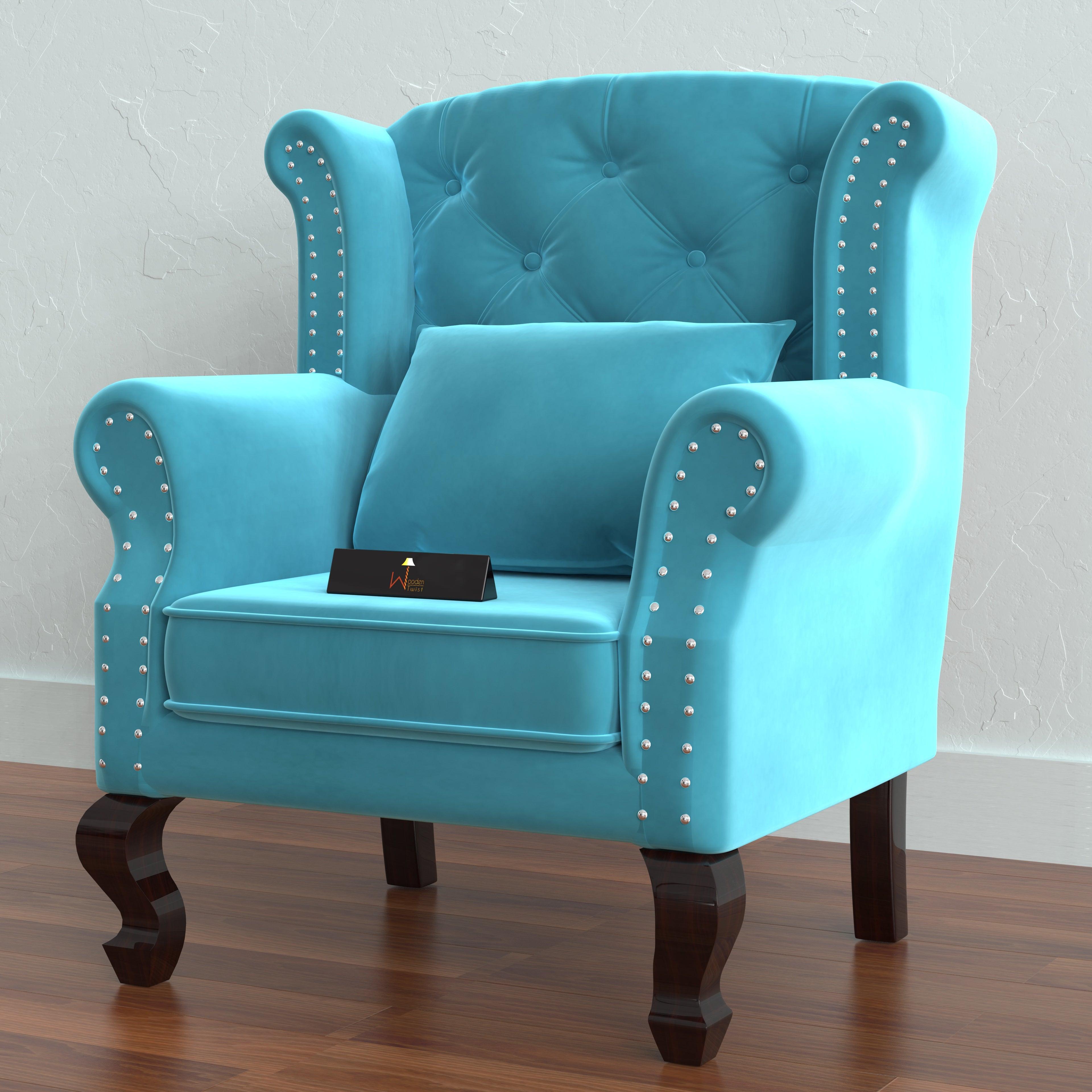 Majestic Wing Chair for Living Room/Home/Offices - WoodenTwist